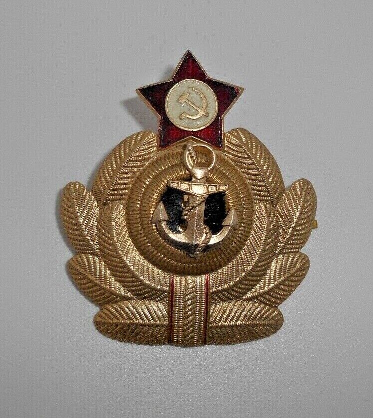 USSR Soviet Navy Fleet Naval Badge “Crab” Original Cold War Russian CCCP Cockade