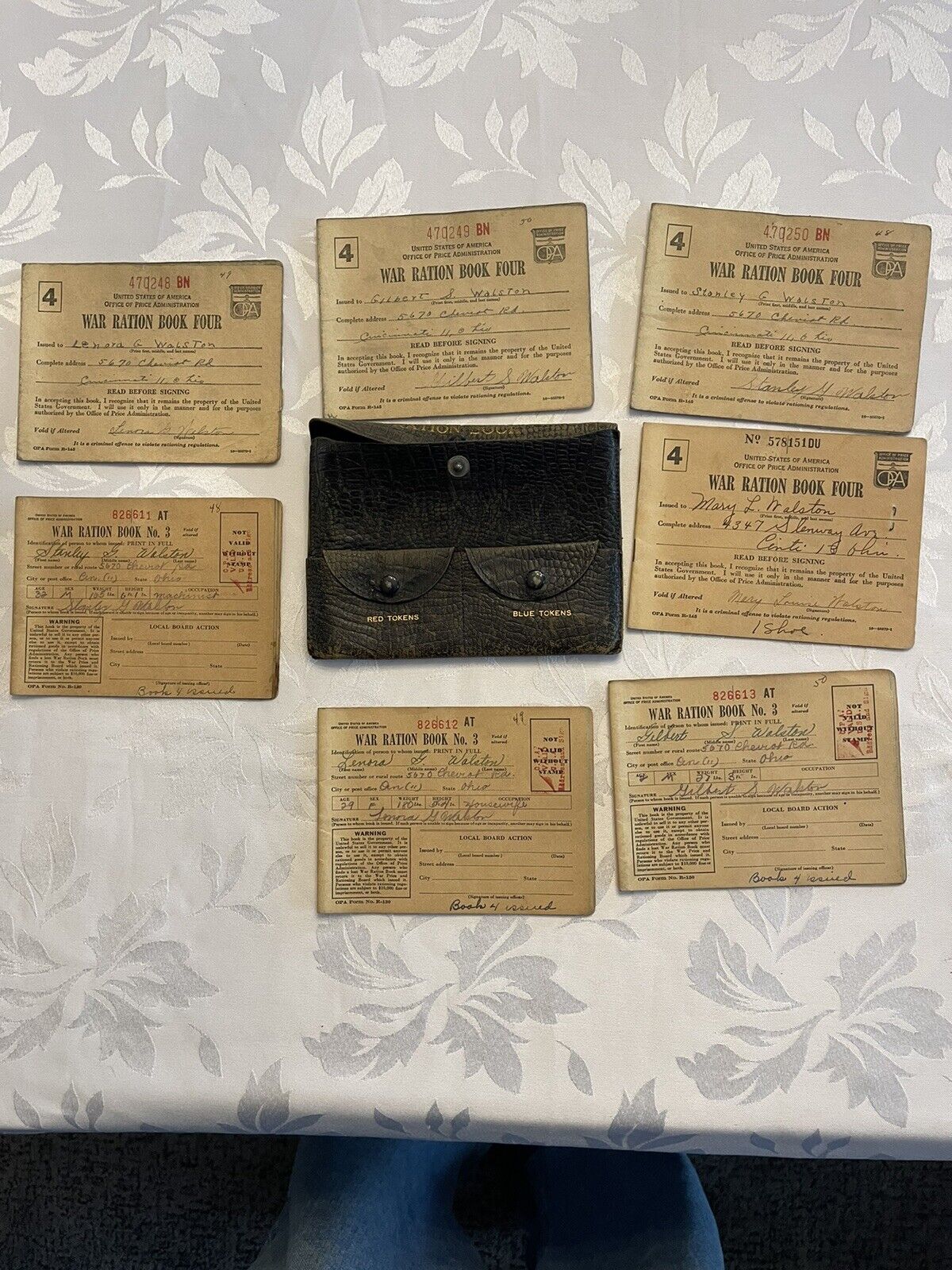 War Ration Book With Stamps And Case Military 