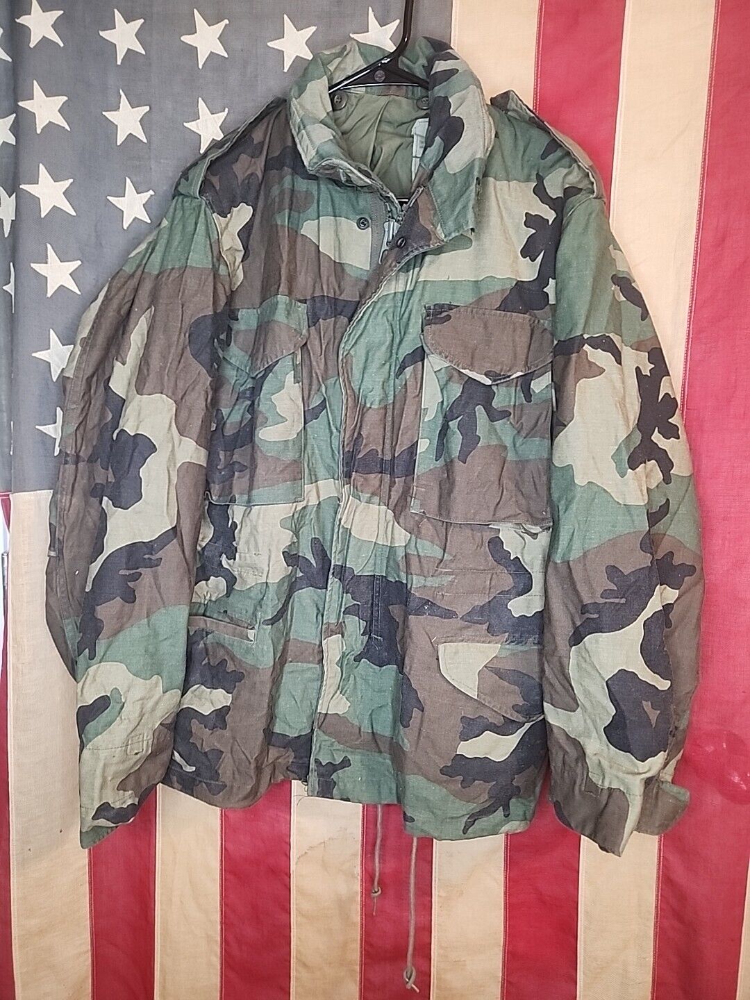 Medium Short - US Army BDU Field Jacket Coat Cold Weather Camo 8080