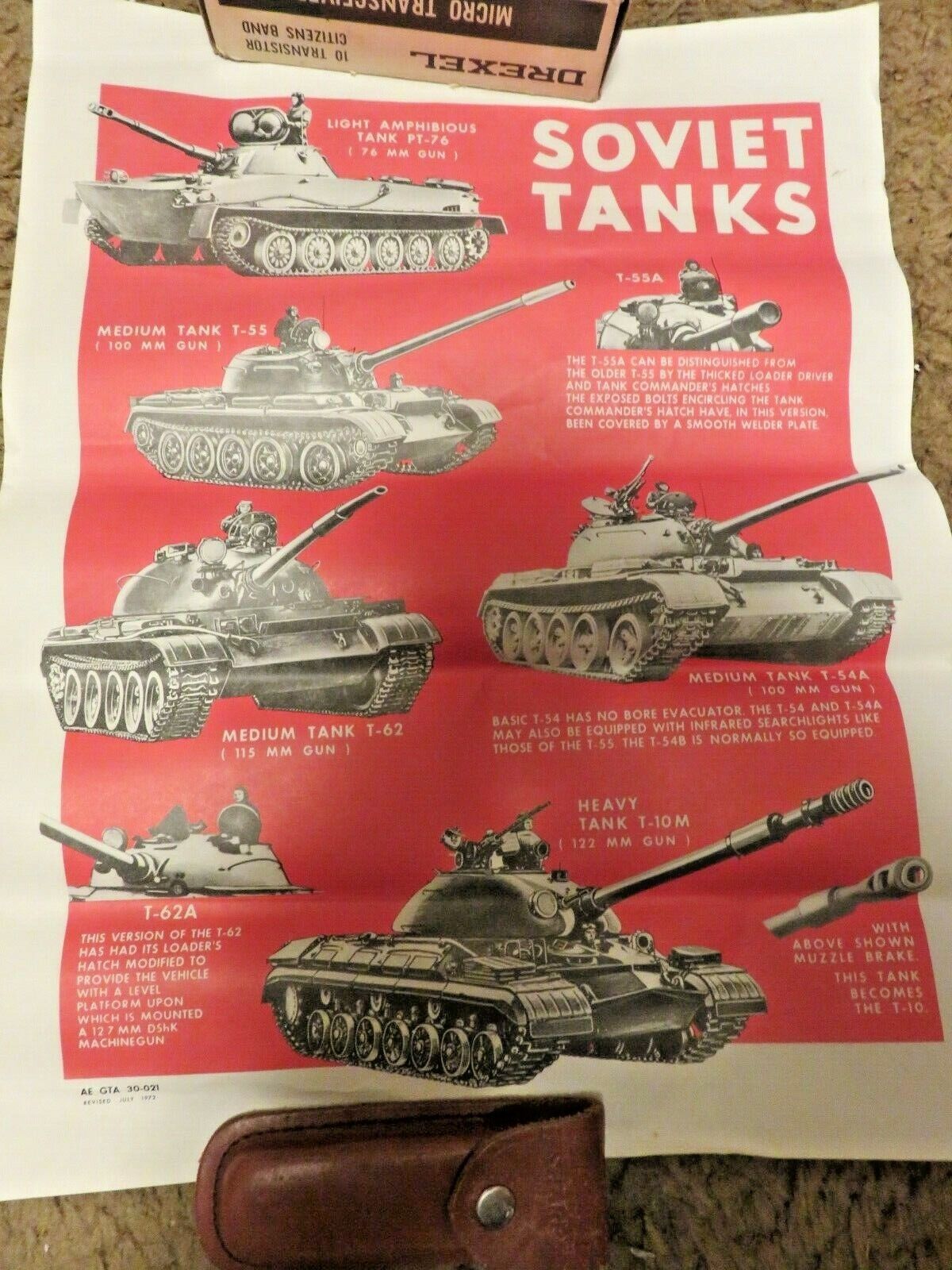 1972 Soviet Union Tanks Poster