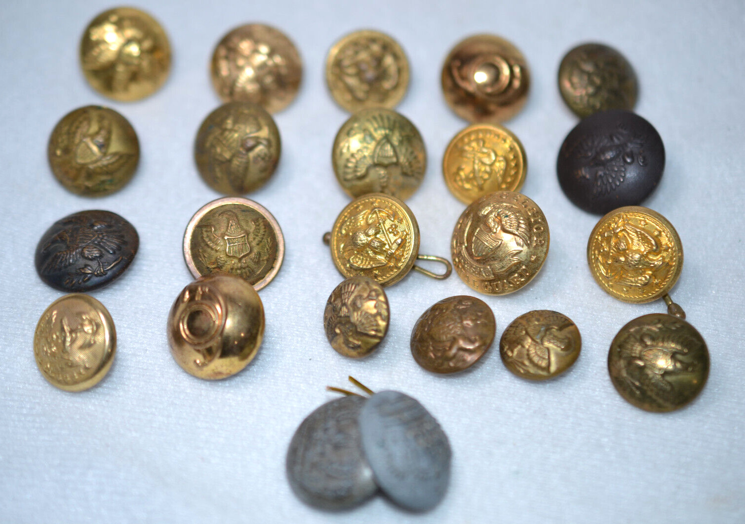 Civil War Era Brass Buttons - Lot of 22
