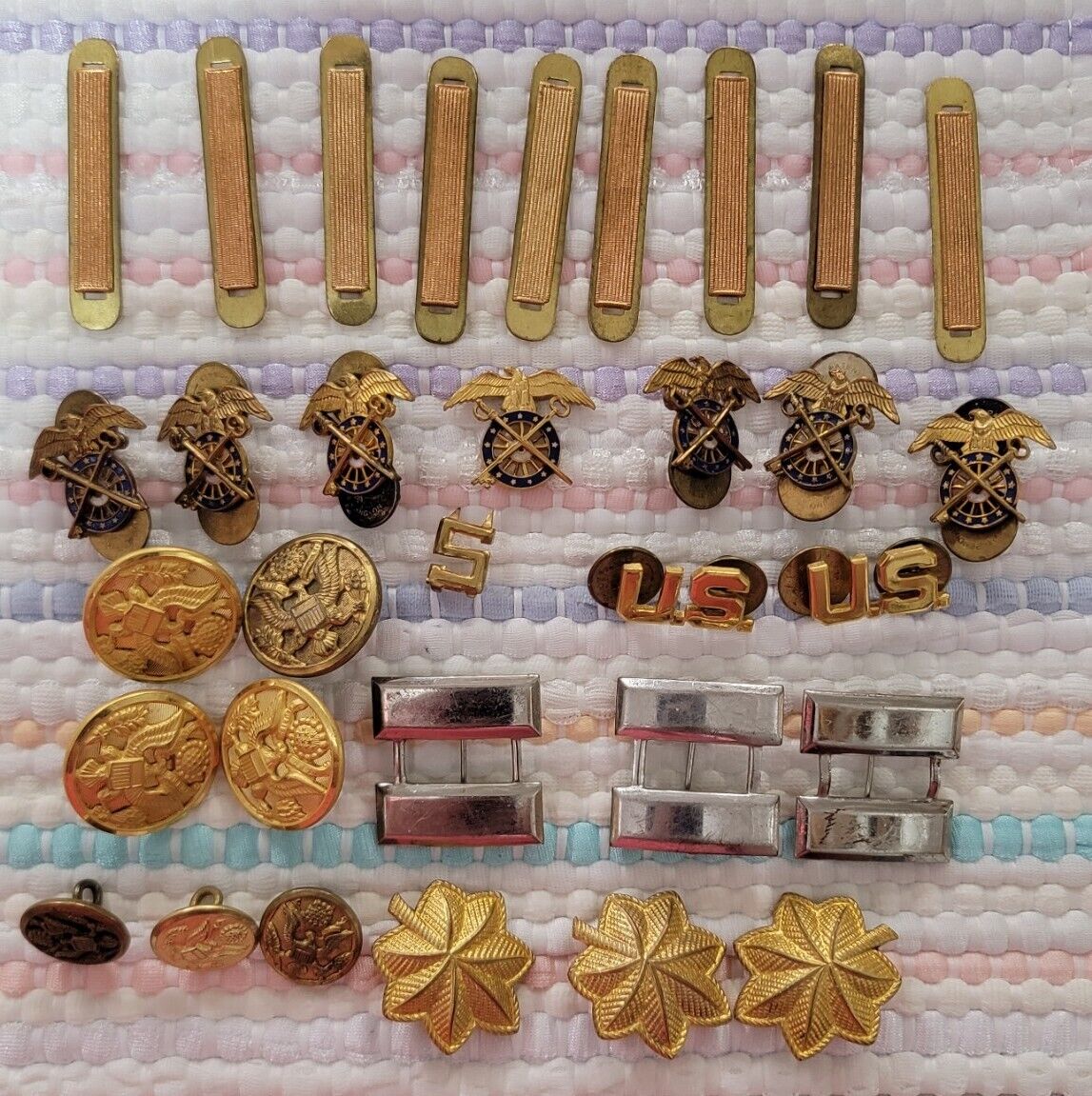 WWII Medals, Buttons, Pins