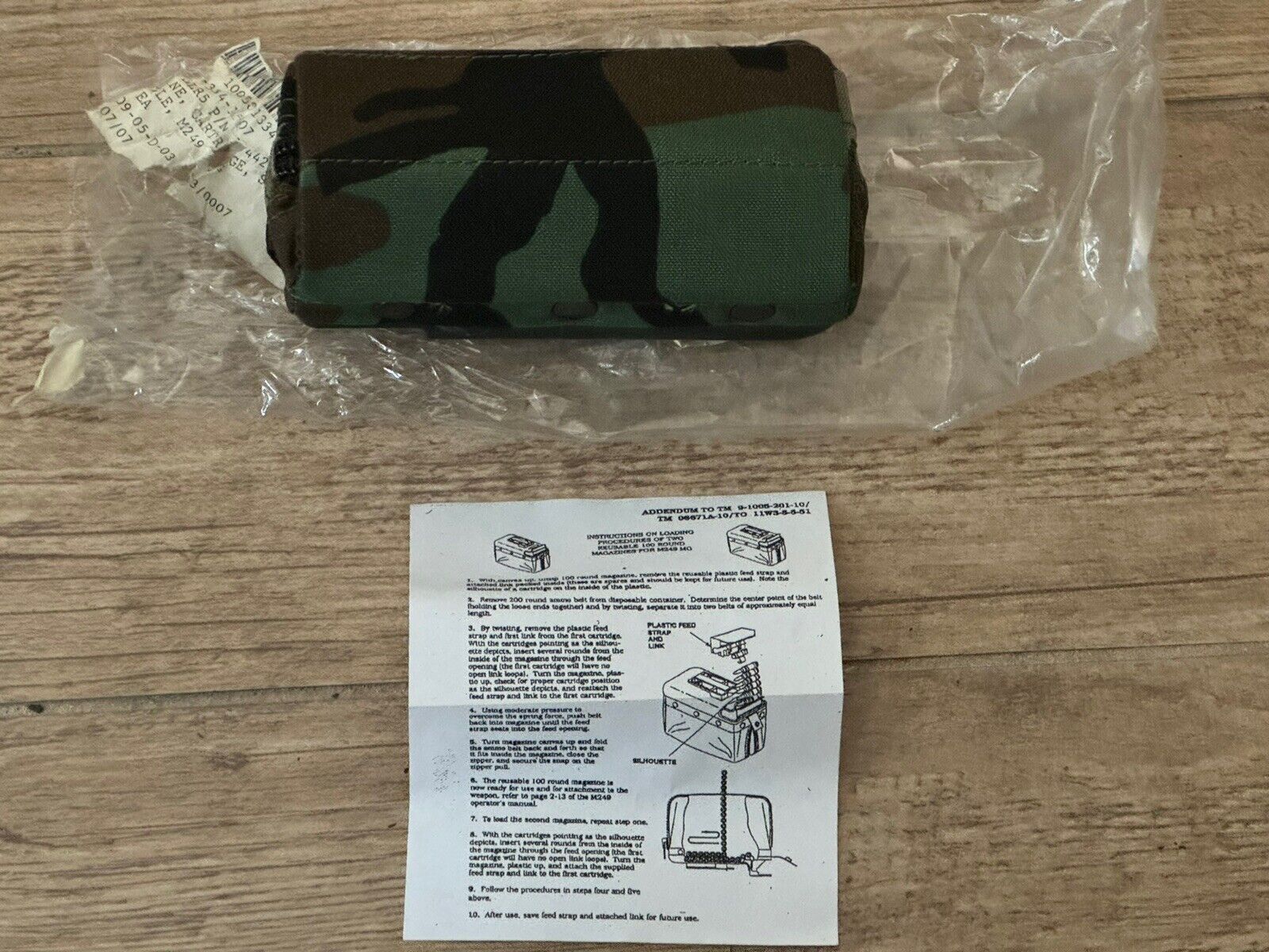 Army Magazine Mag Pouch Bag TM 9-1005-201-10