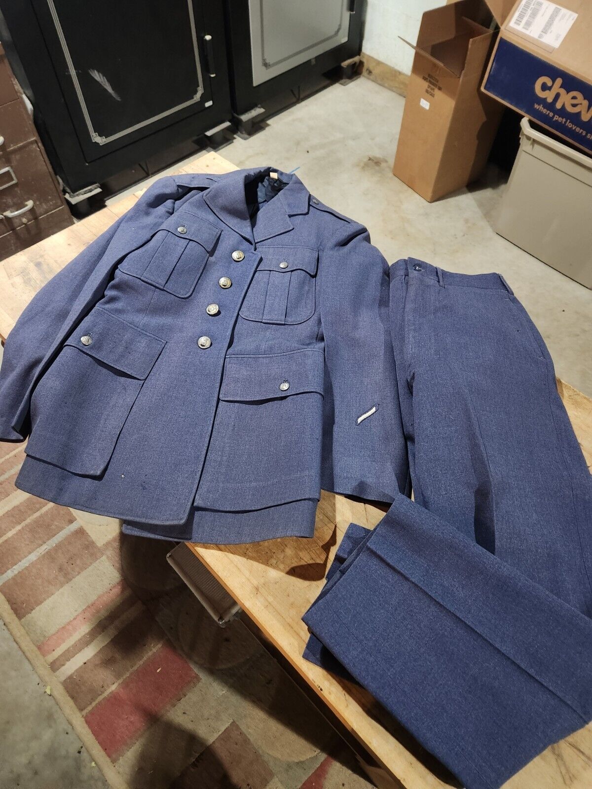 1949  US Air Force WWII/Korean War 4 Pocket Veteran Dress Jacket Coat And Pants 