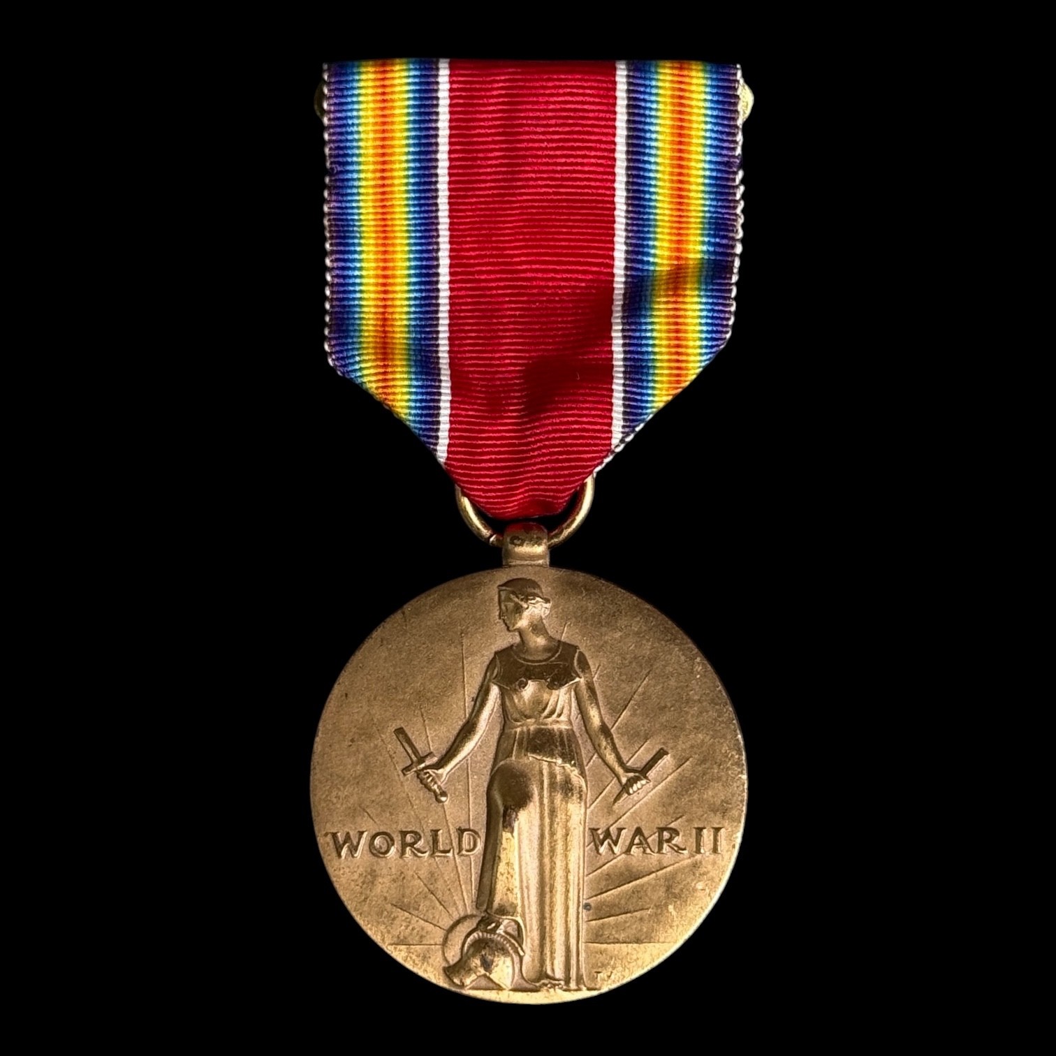 US WWII Victory Medal World War II 1941-1945 with Ribbon Military Award