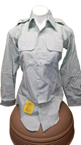 Military Army Shirt Unisex XS 13.5 x 32 Green Cotton Uniform Womens Mens