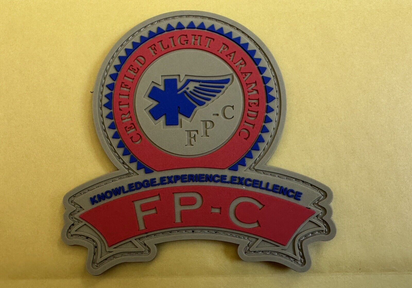 Flight Paramedic FP-C PVC Patch Hook And Loop Back 