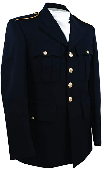 US ARMY MEN'S 52L MILITARY SERVICE DRESS BLUE BLUES ASU UNIFORM COAT JACKET NEW