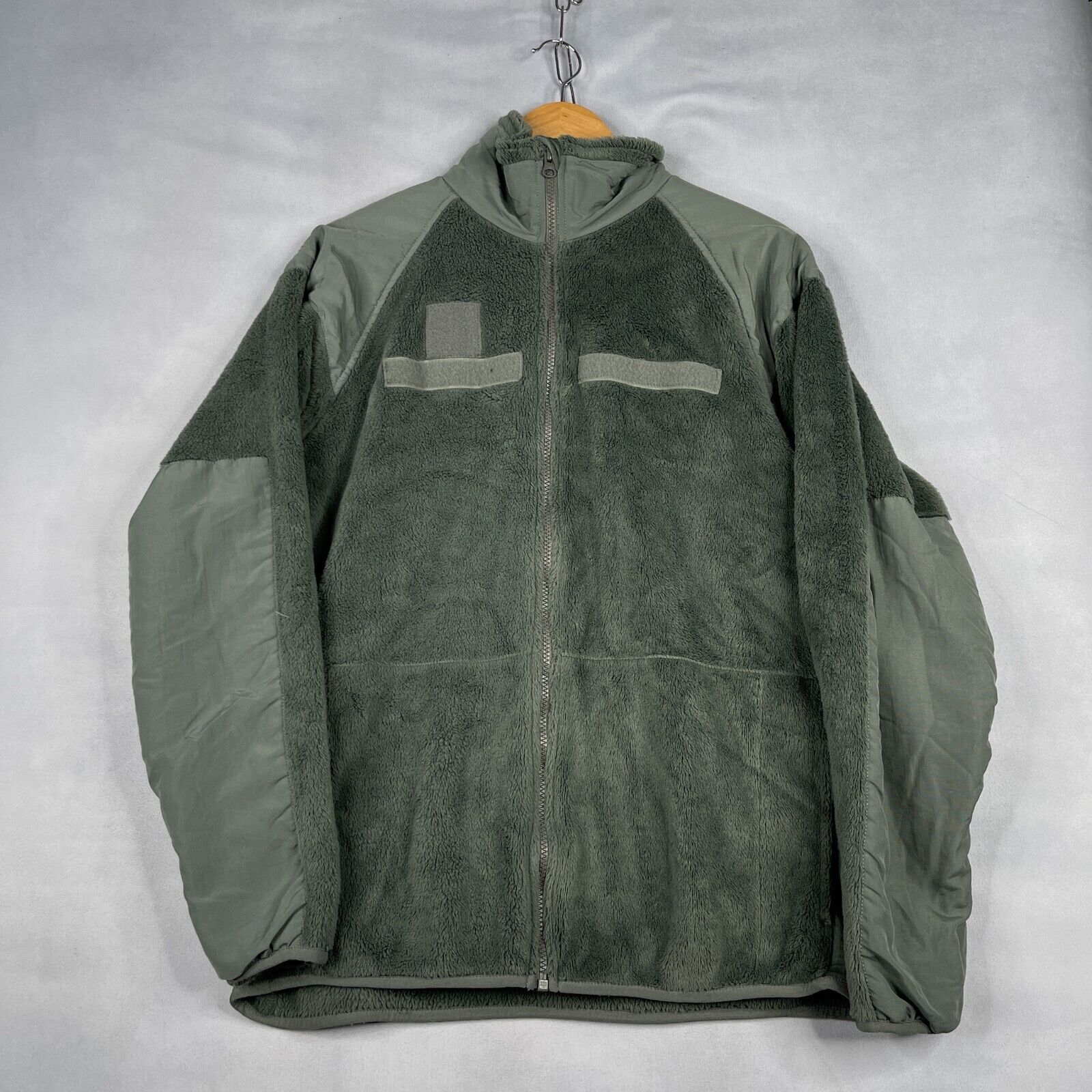 Military Jacket Mens Medium Long Green Cold Weather Fleece GEN III PCU Army
