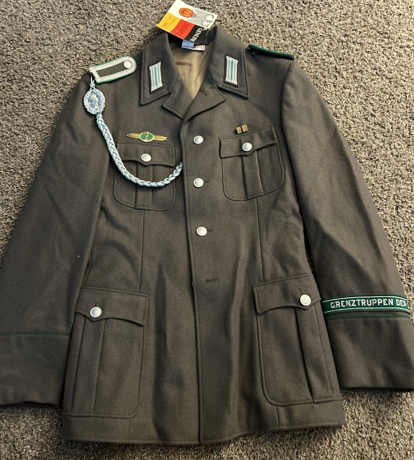 East German Grenztruppen Jacket with Medals Size SG 48-0