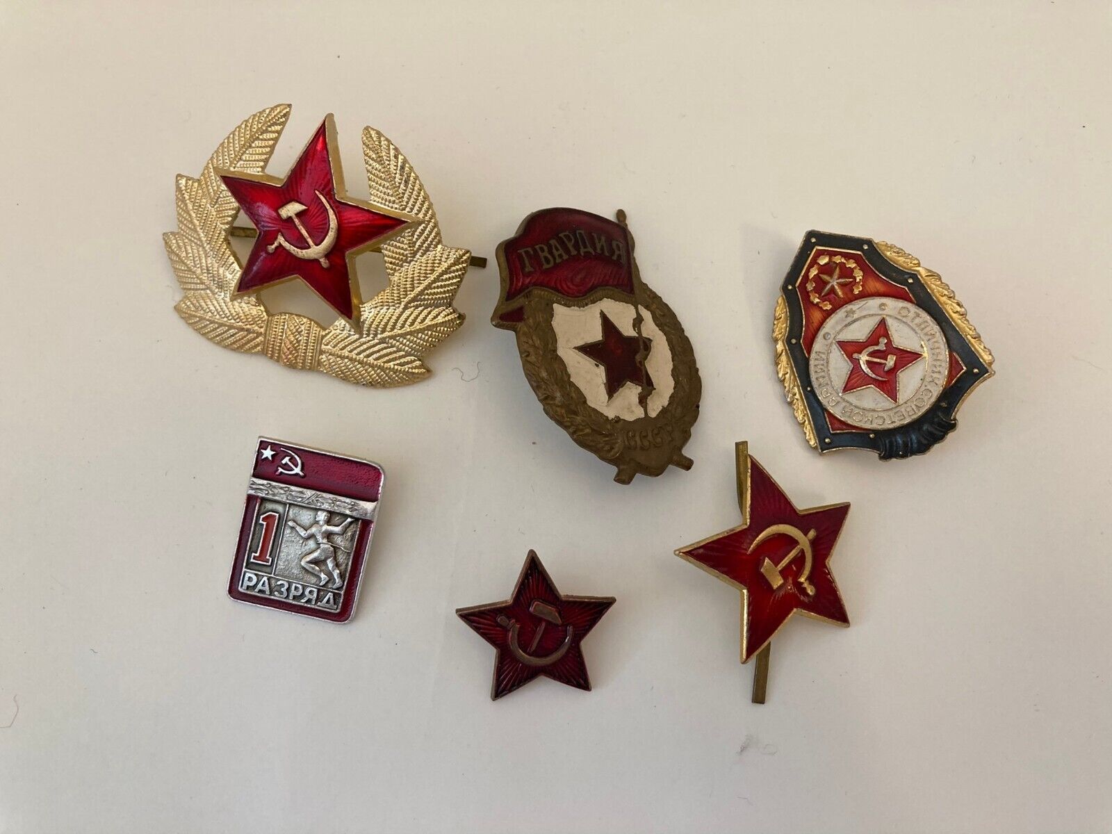 Soviet metal pins 