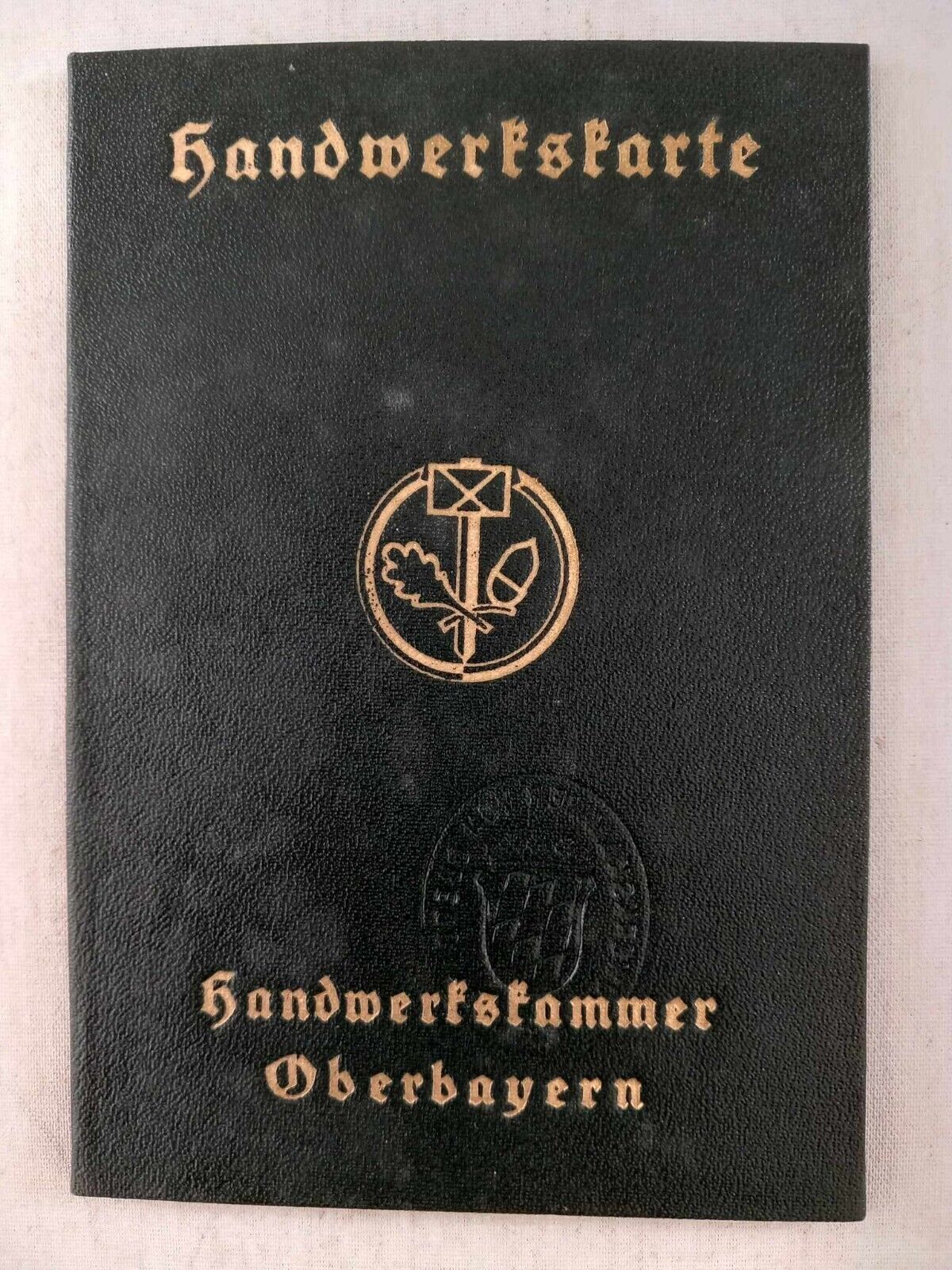 WW2 Handwerkskarte 1937 German hand work guild membership book