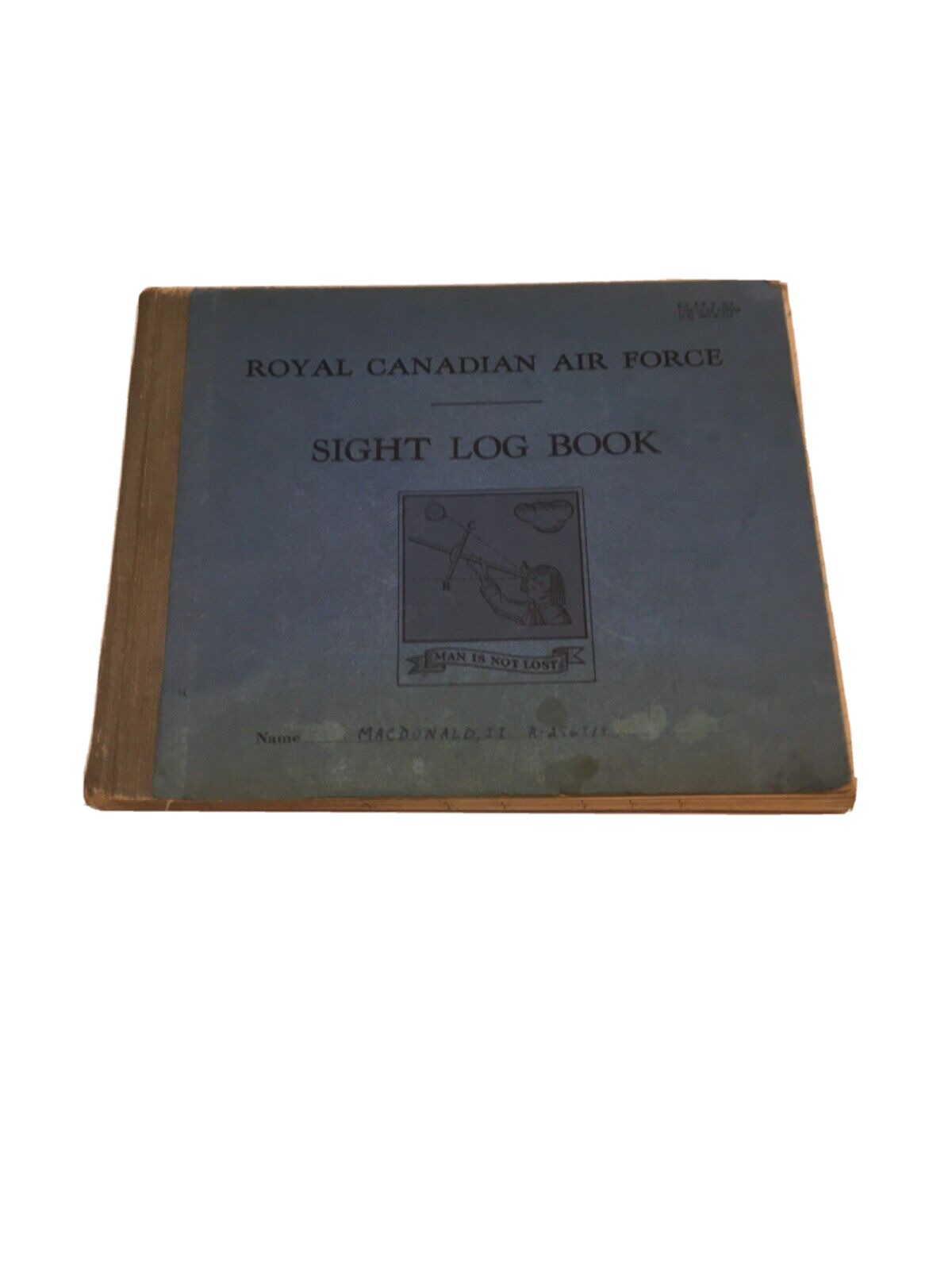 Royal Canadian Air Force Sight Log Book 1944