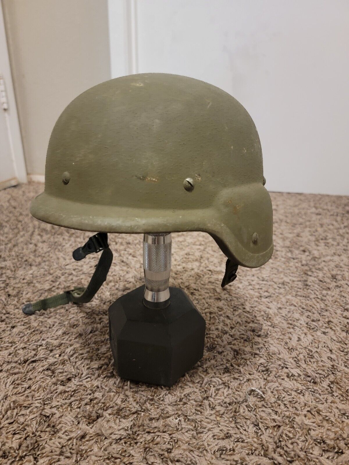 PASGT Made with Kevlar Helmet Military OD Green w UNICOR 8470-01 M-4