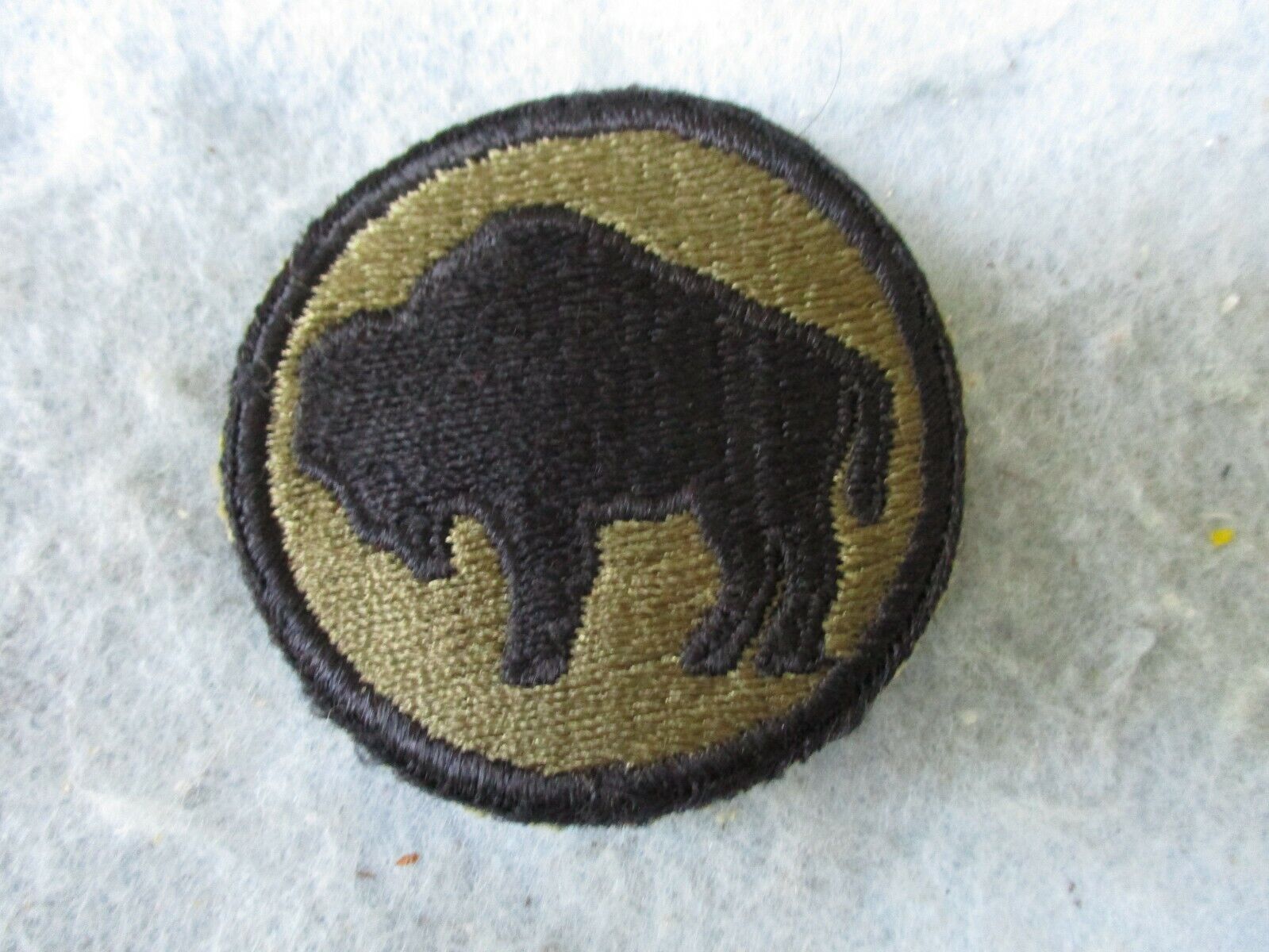 WWII US Army Patch 92nd Division Buffalo Italy Theater African American WW2