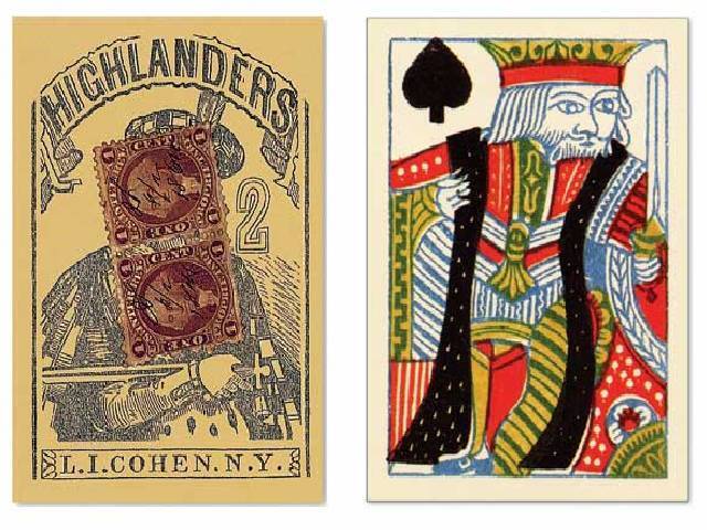 Highlanders Repro 1864 Playing Cards Faro Poker Old West Civil War Era US Games