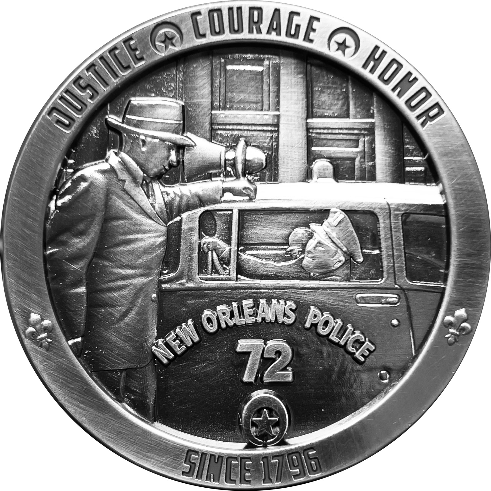 GL11-005 Vintage stye New Orleans Police Department Challenge Coin NOLA NOPD