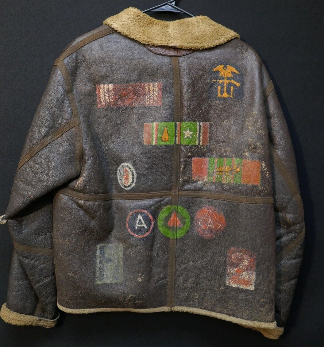 WWII USAAF Type D-1 Ground Crew Jacket Engineer Amphibious Command Painted Art