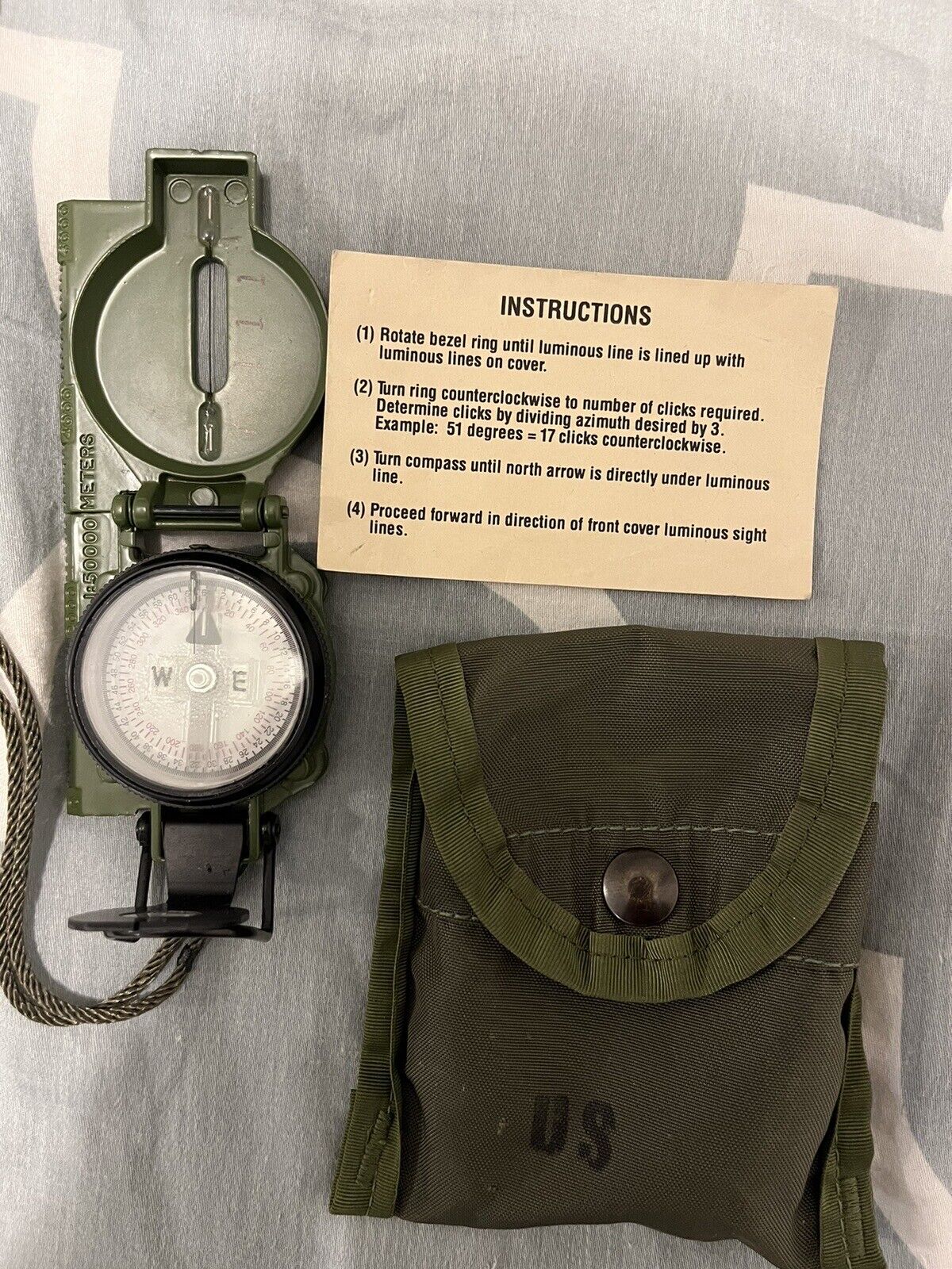 Cammenga Military Compass (Reconditioned).       NSN 6605-01-196-6971