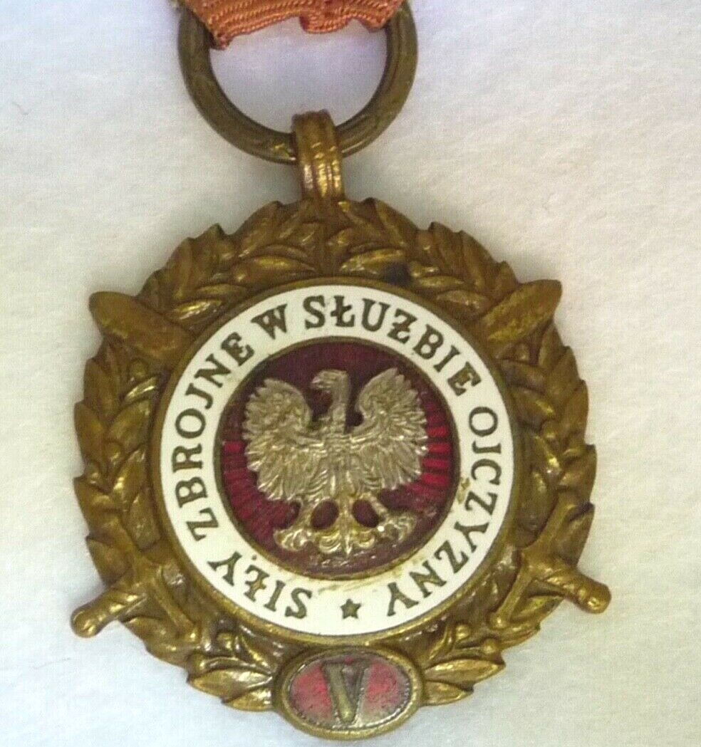 Vintage Original Poland, Bronze Medal of Armed Forces in Service of Fatherland