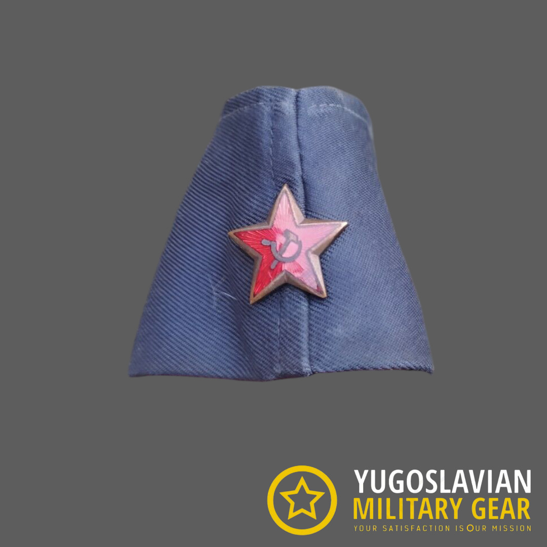 Yugoslavia/Serbia/Balkan JNA/Army/MILITARY Titovka Blue Navy CAP With  Red Star