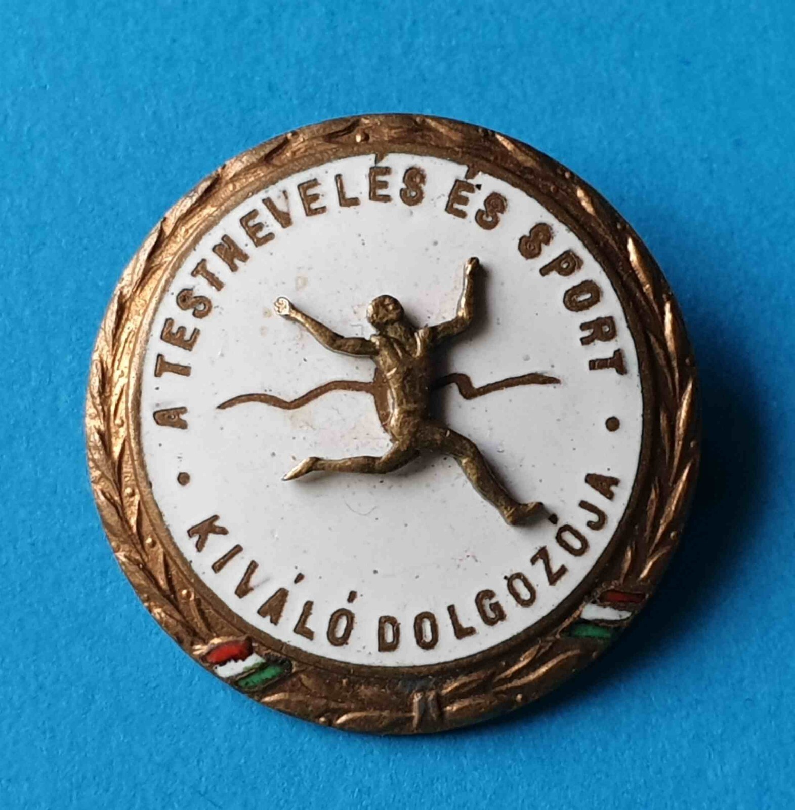 excellent worker in physical education and sports old badge 1960s