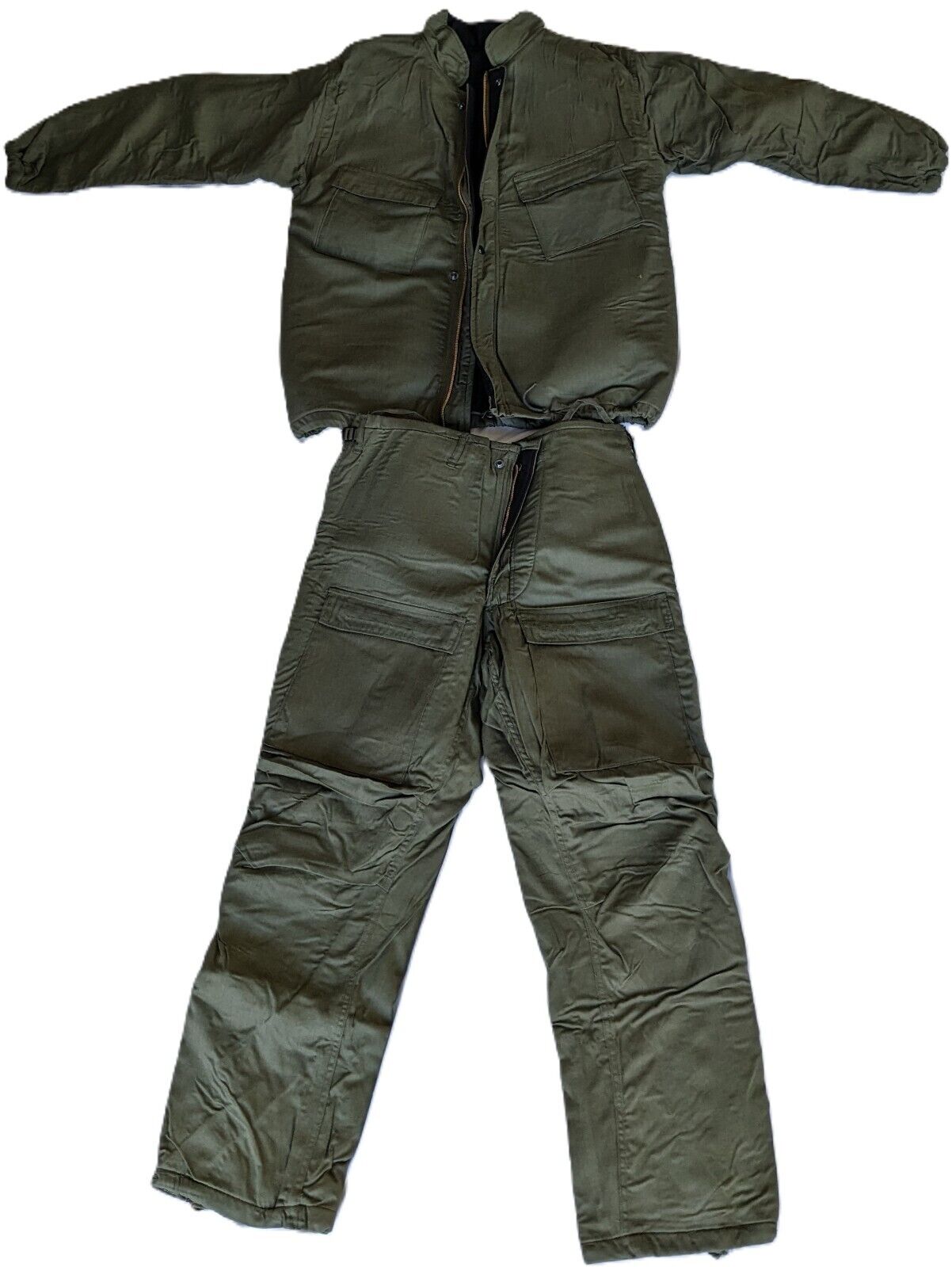 US Military Mopp Chemical Protection Suit Jacket And Pants - Size Medium