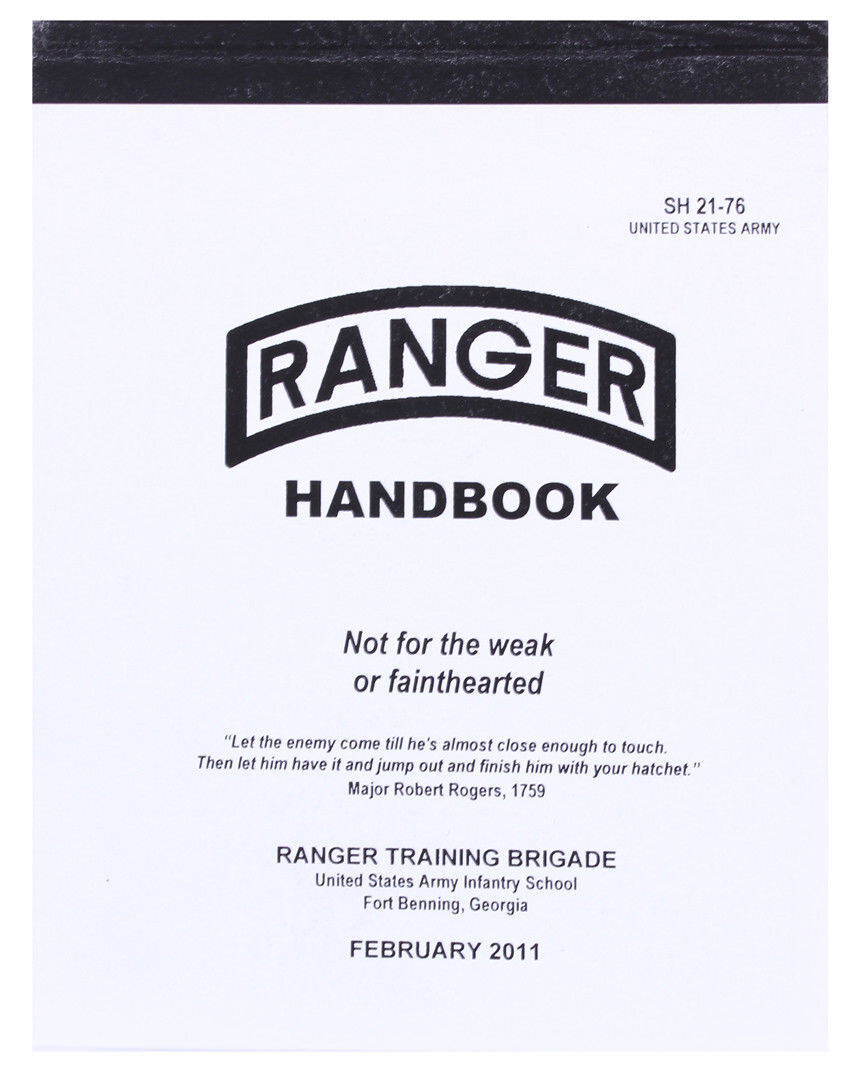 Official US Ranger Handbook Army Book Military Training Manual Guide SH 21-76