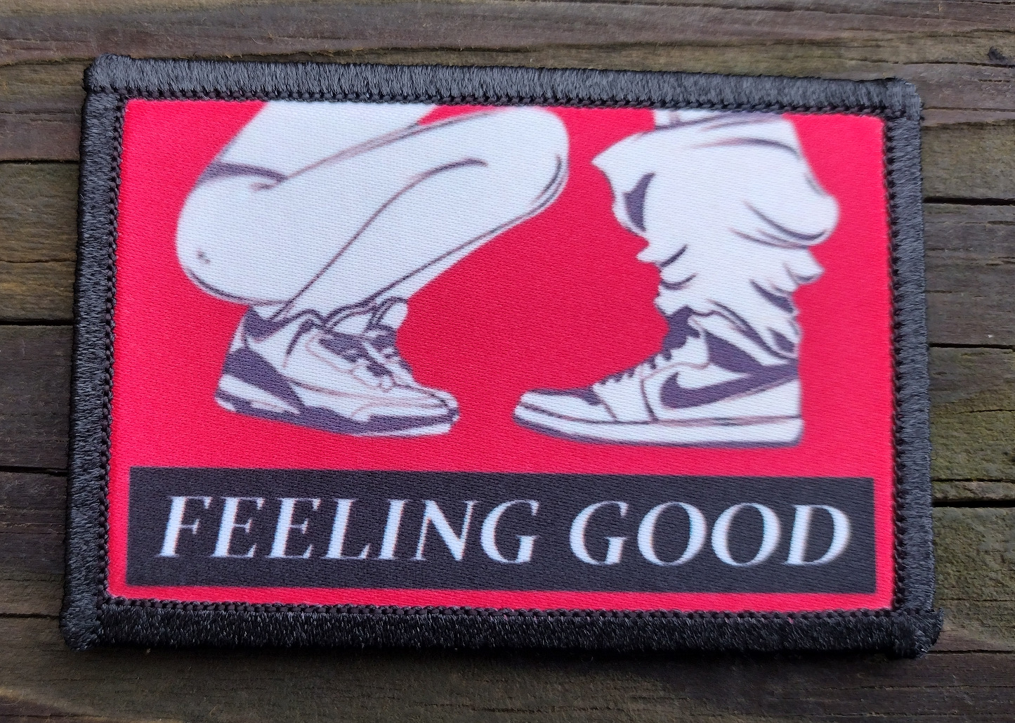 Feeling Good Morale Patch Hook and Loop Army Custom Tactical Funny 2A Gear