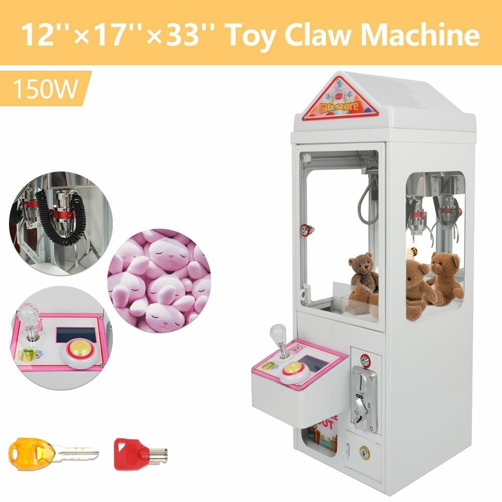110V Mini Claw Crane Machine Toy Candy Catcher Grabber Carnival Charge Play Mall