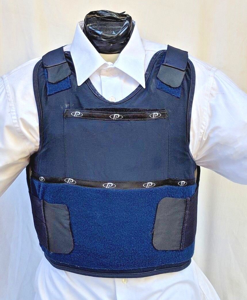 Large IIIA Lo Vis / Concealable Body Armor Carrier BulletProof Vest with Inserts