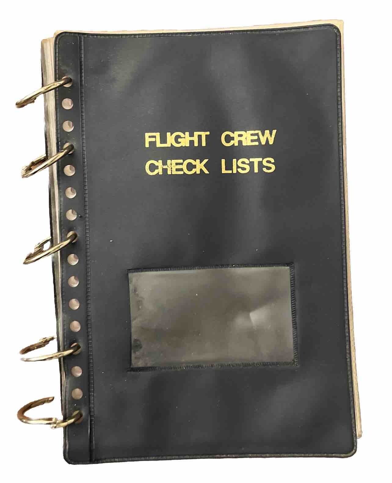 US Military Flight Crew Check Lists Booklet