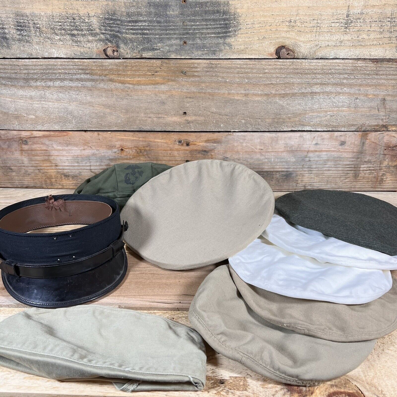 Lot of USMC Hats and Caps As Is