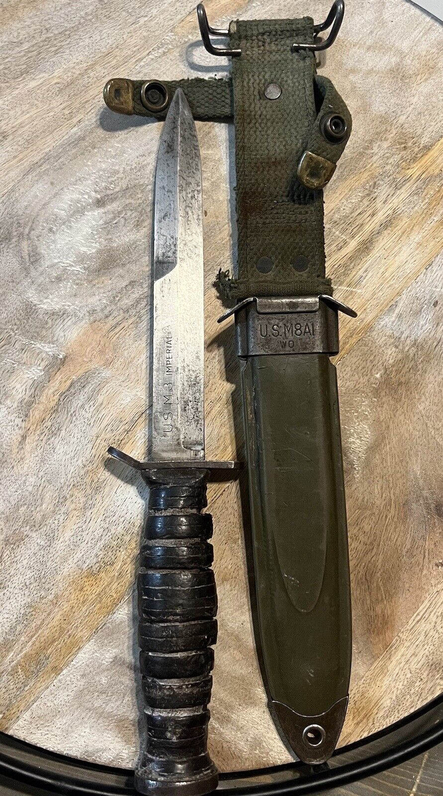 Vintage U.S. WW2 M3Fighting Knife “Blade Marked” *Imperial* *VERY RARE*