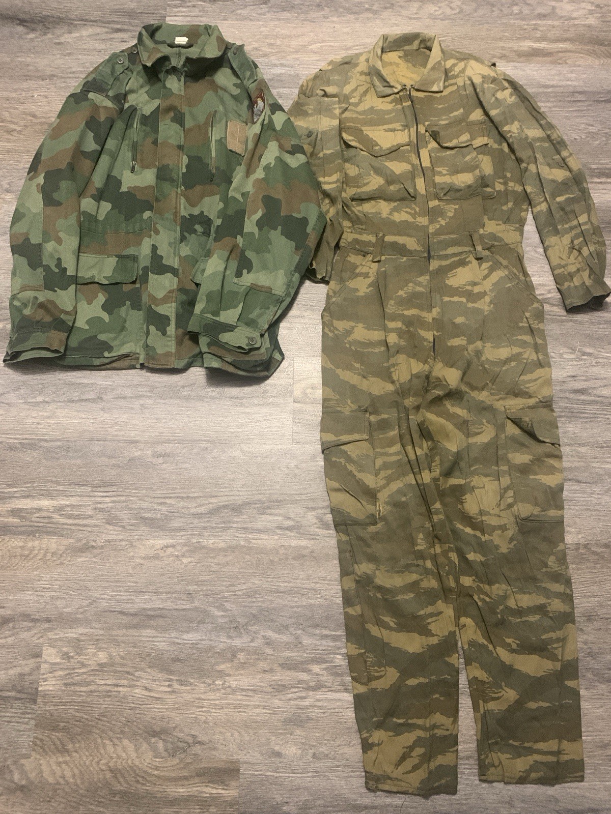 Serbian Army Balkan War Lizard Camo Overalls Suit w/ Jacket 90’s Vintage