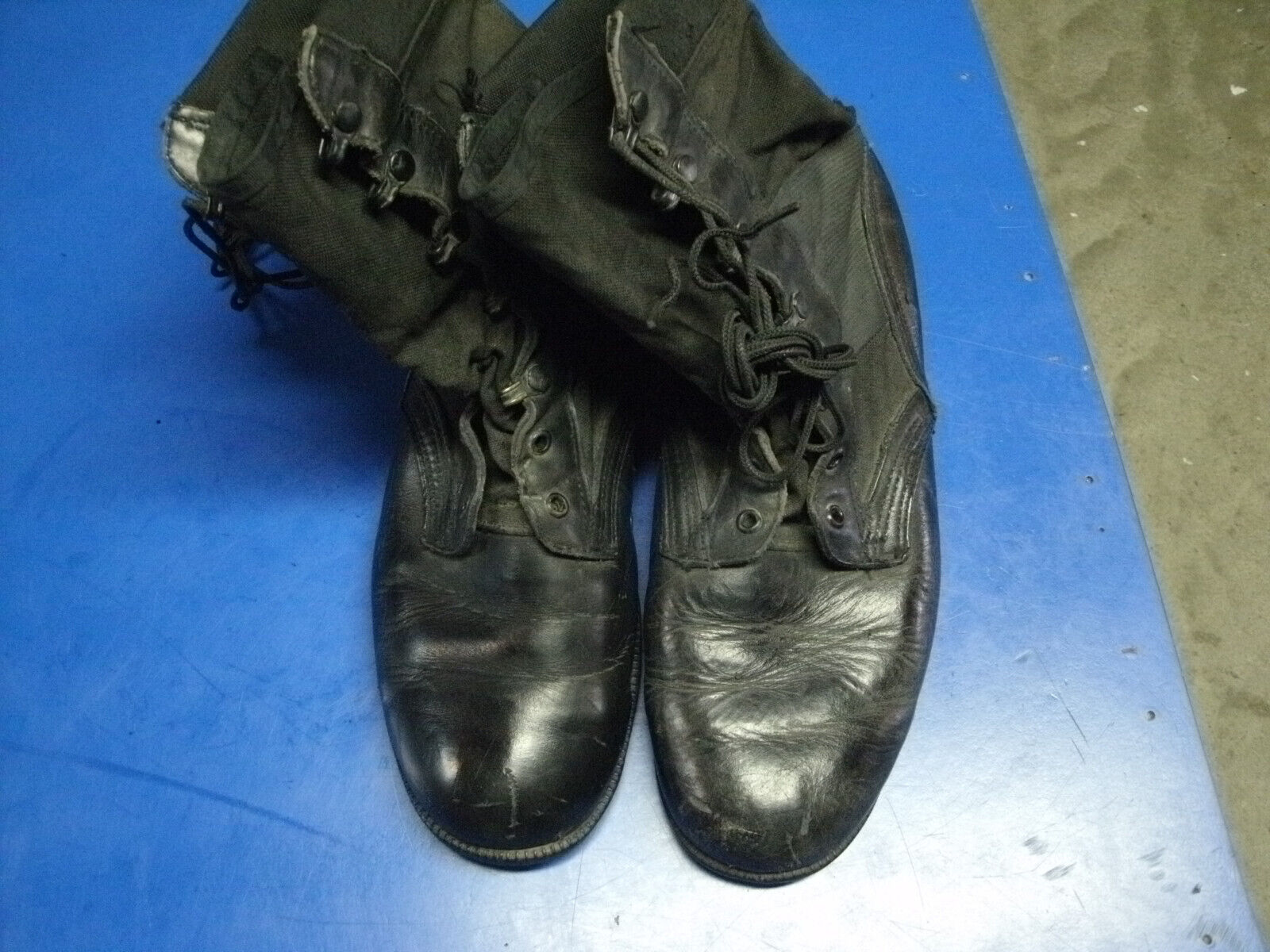 US ARMY Jungle Boots Black Men\'s 9 1/2 W