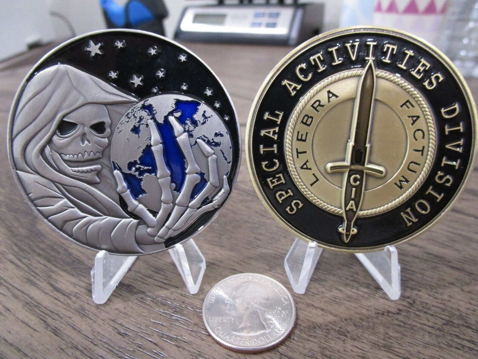 Special Activities Division CIA SAD SOG Clandestine Grim Reaper Challenge Coin