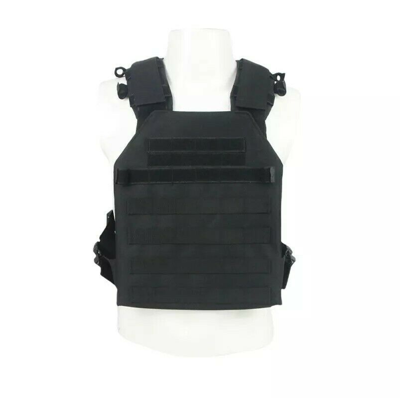LQ Army Tactical Plate Carrier Vest -  Black