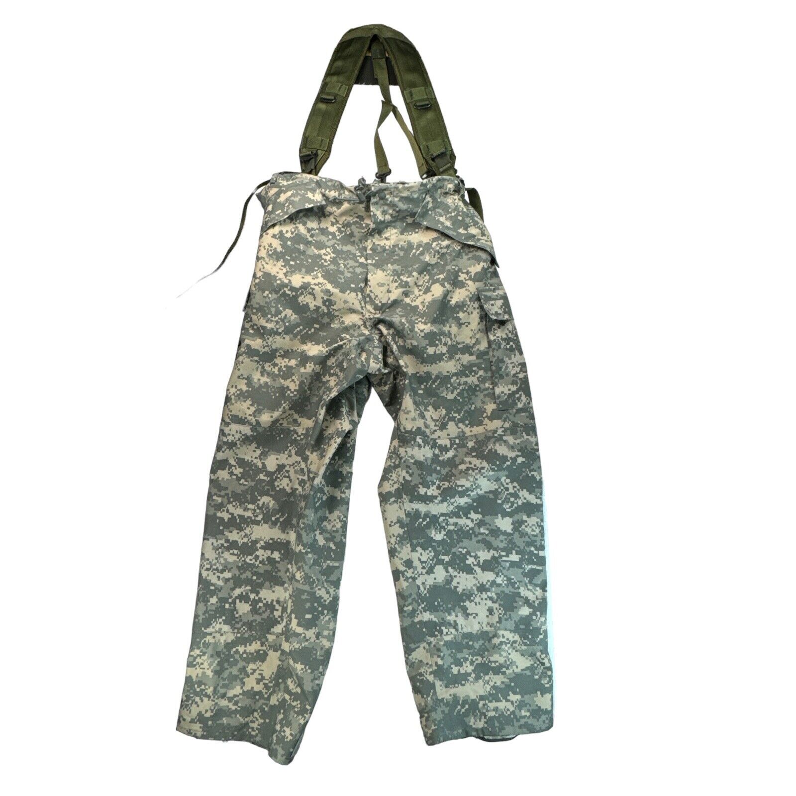 Army Cold Weather Gortex Trousers Digital Camouflage L Reg US Army w/ Suspenders