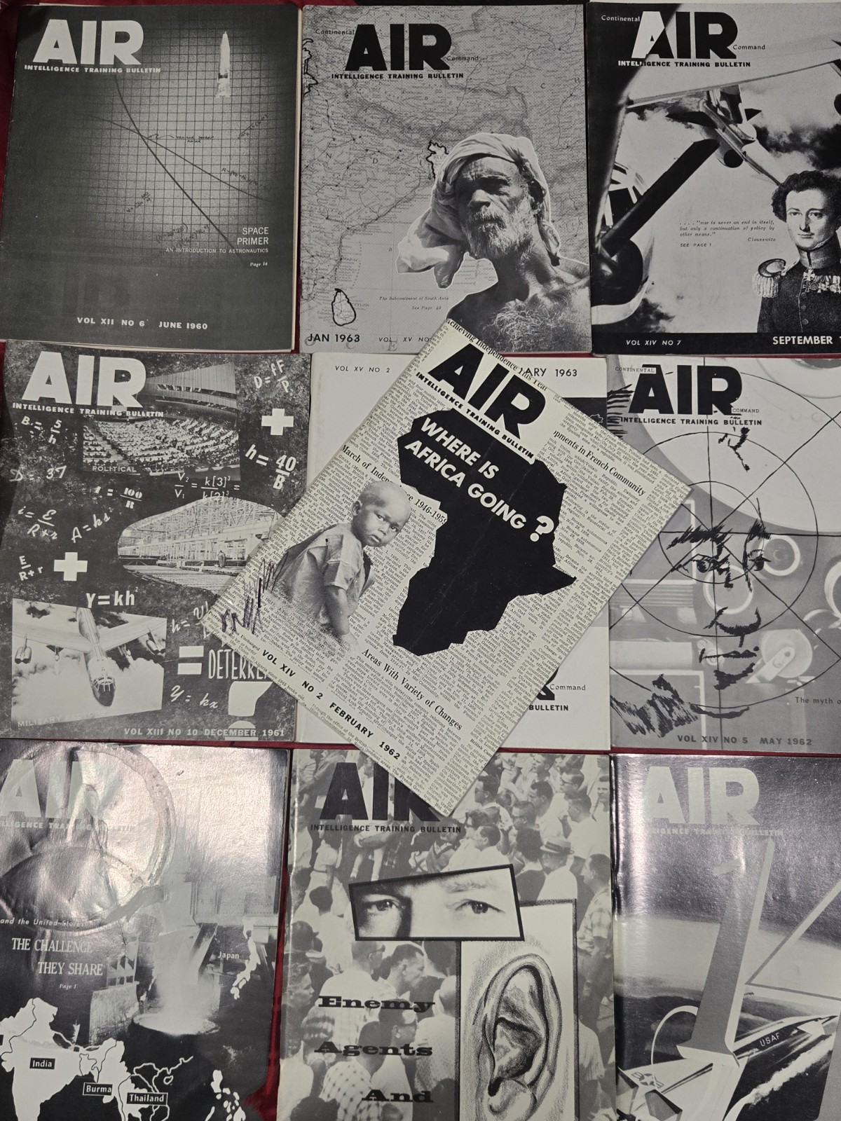 Cold War USAF Air Intelligence Training Bulletin Archive 1960-63 Vietnam Soviet