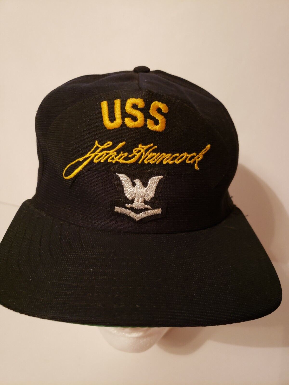 USS John Hancock Adjustable Hat/Cap in Black