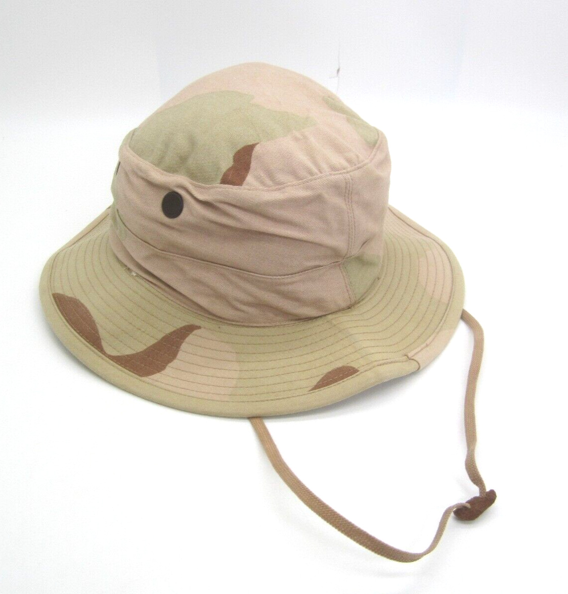 US Army Military Boonie Camouflage Pattern Desert Tan Size 7-¼  Hat Strapless