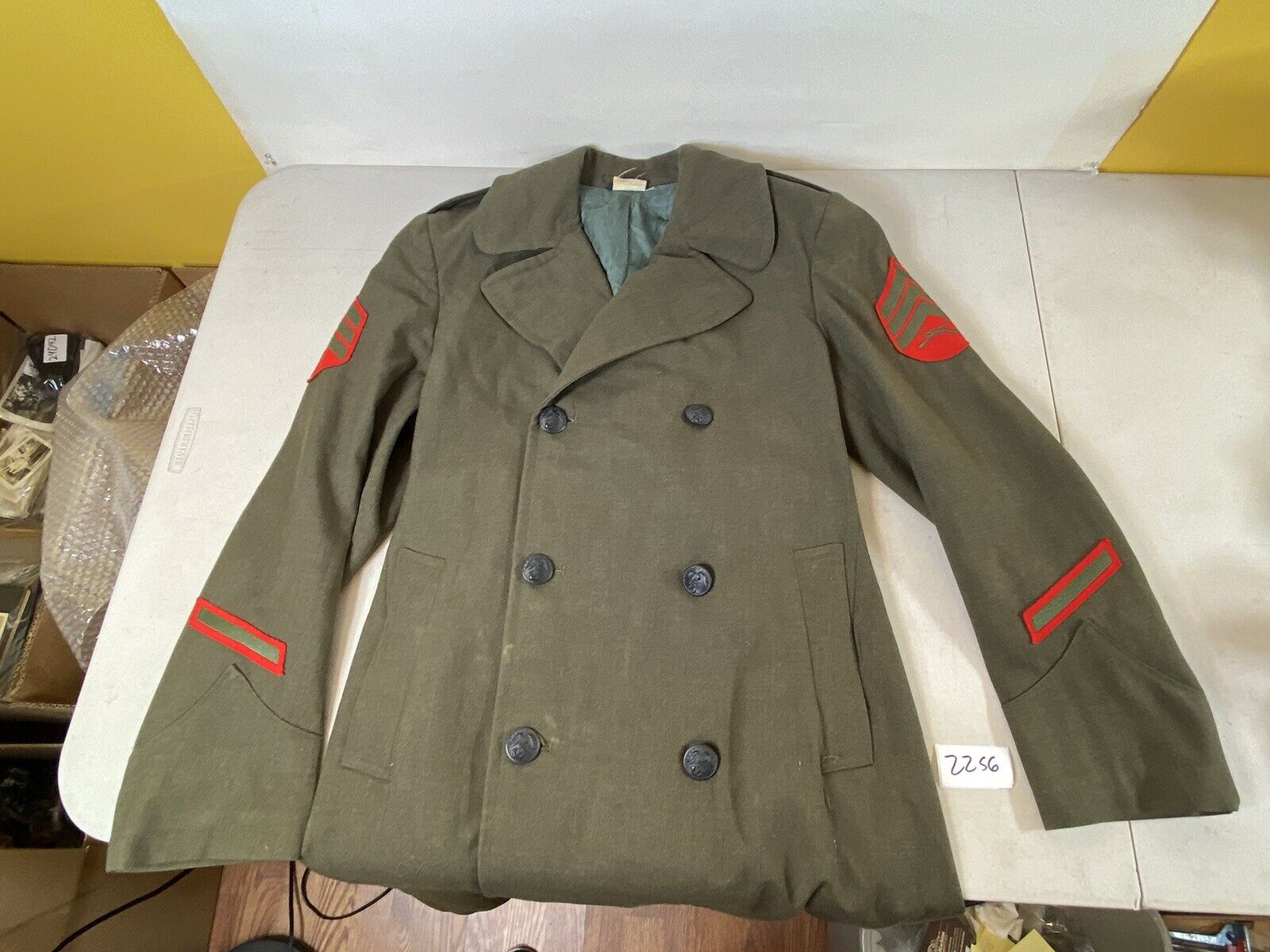 WW1 WW2 Jacket Coat Uniform 36S Vintage 22S6