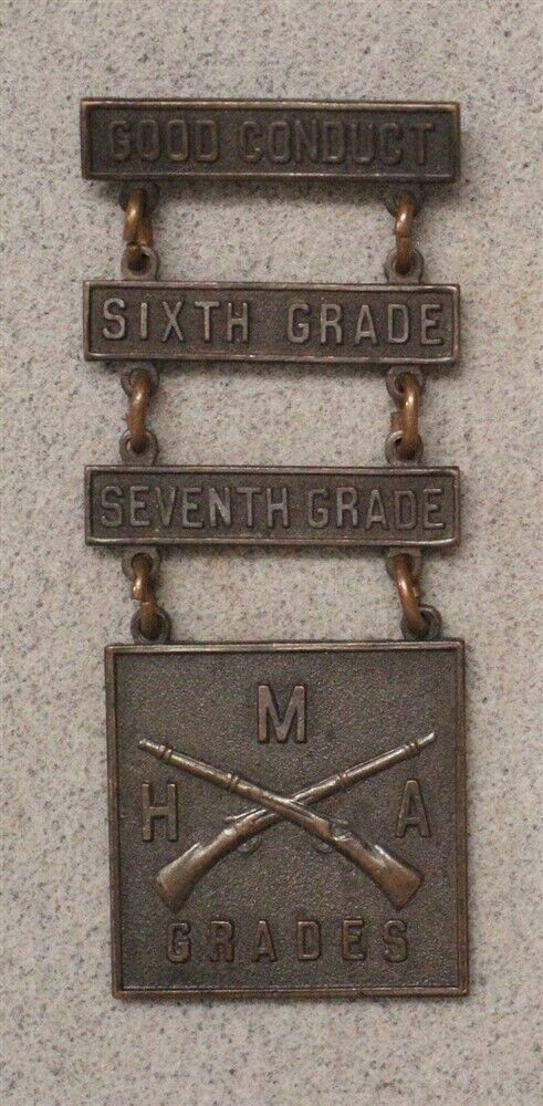 3626 - Howe Military Academy Good Conduct Medal w/5th & 6th Grade Bars