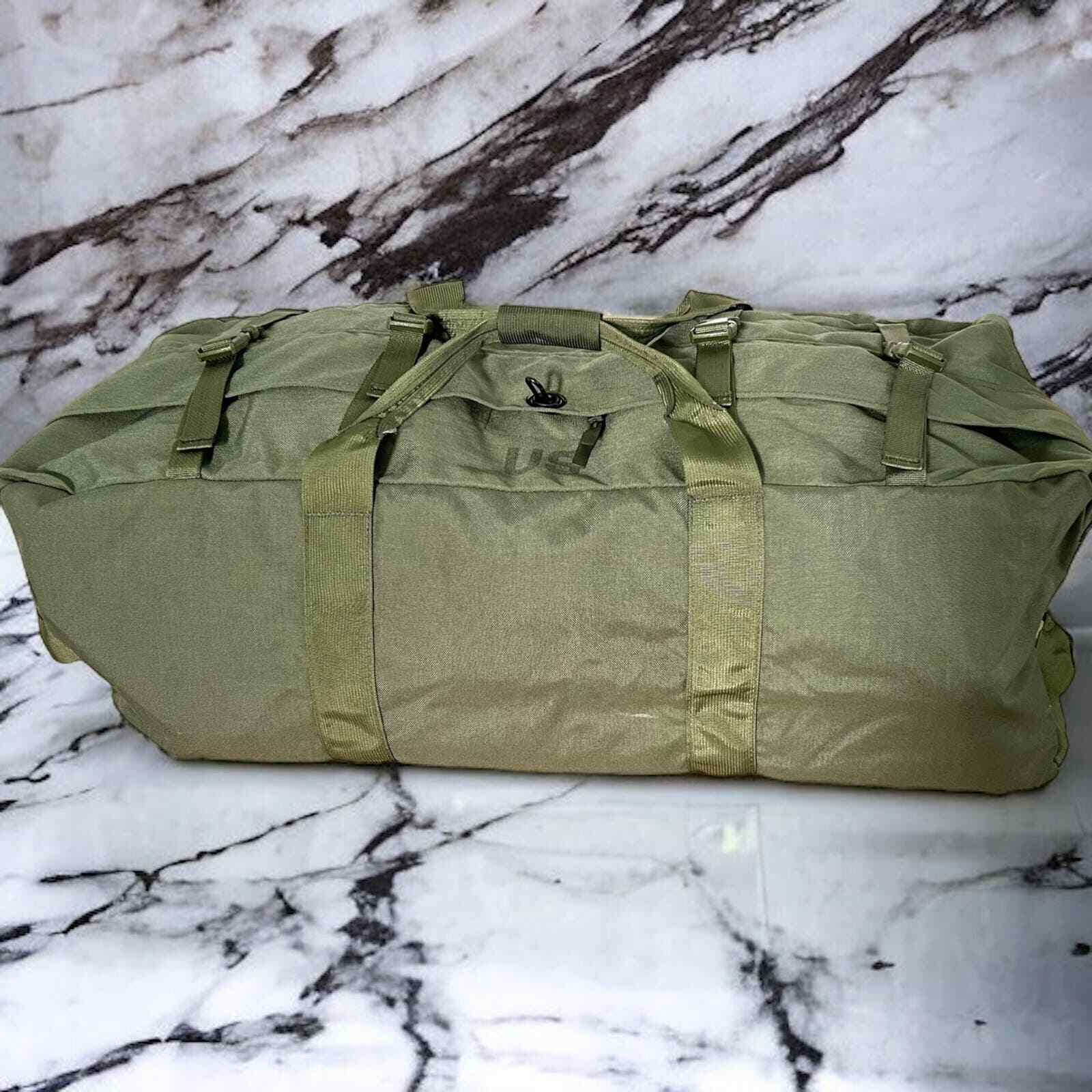 GUC US Military Improved Duffel Travel Flight Sea Bag Green Backpack Duffle bag 