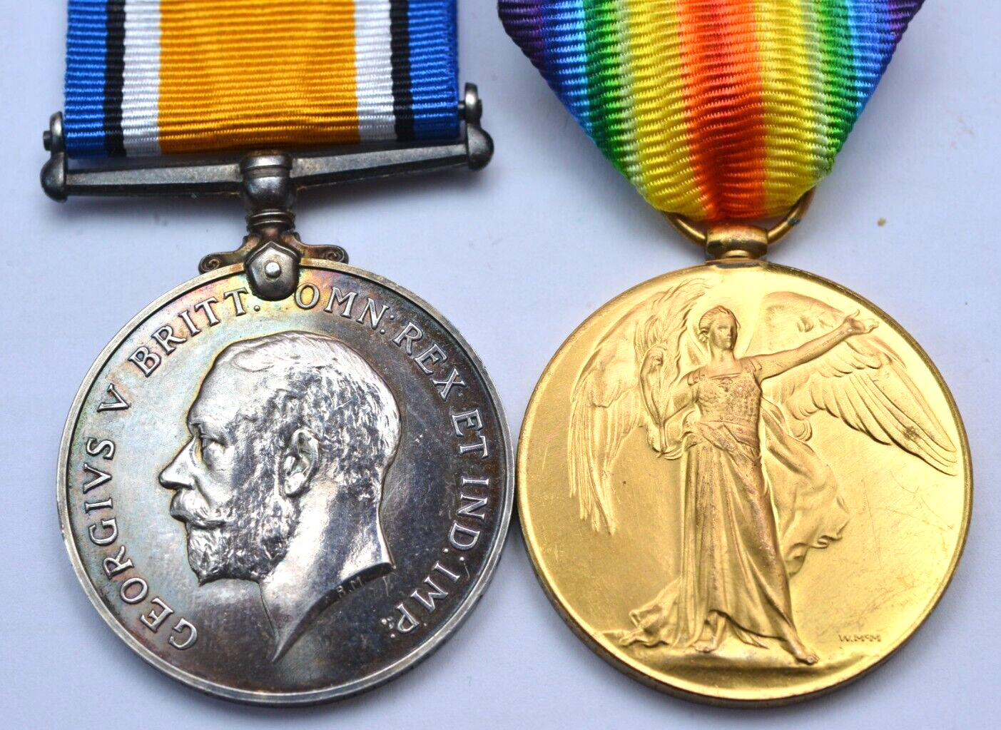 WW1 Medals ~ Clarence Jennings ~ ASC ~ Army Service Corps ~ From Menston, Leeds