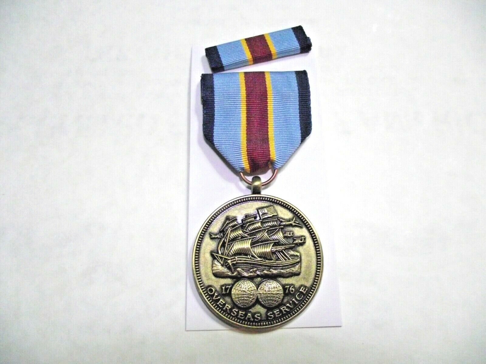 FULL SIZE Army Overseas Service Medal and Ribbon