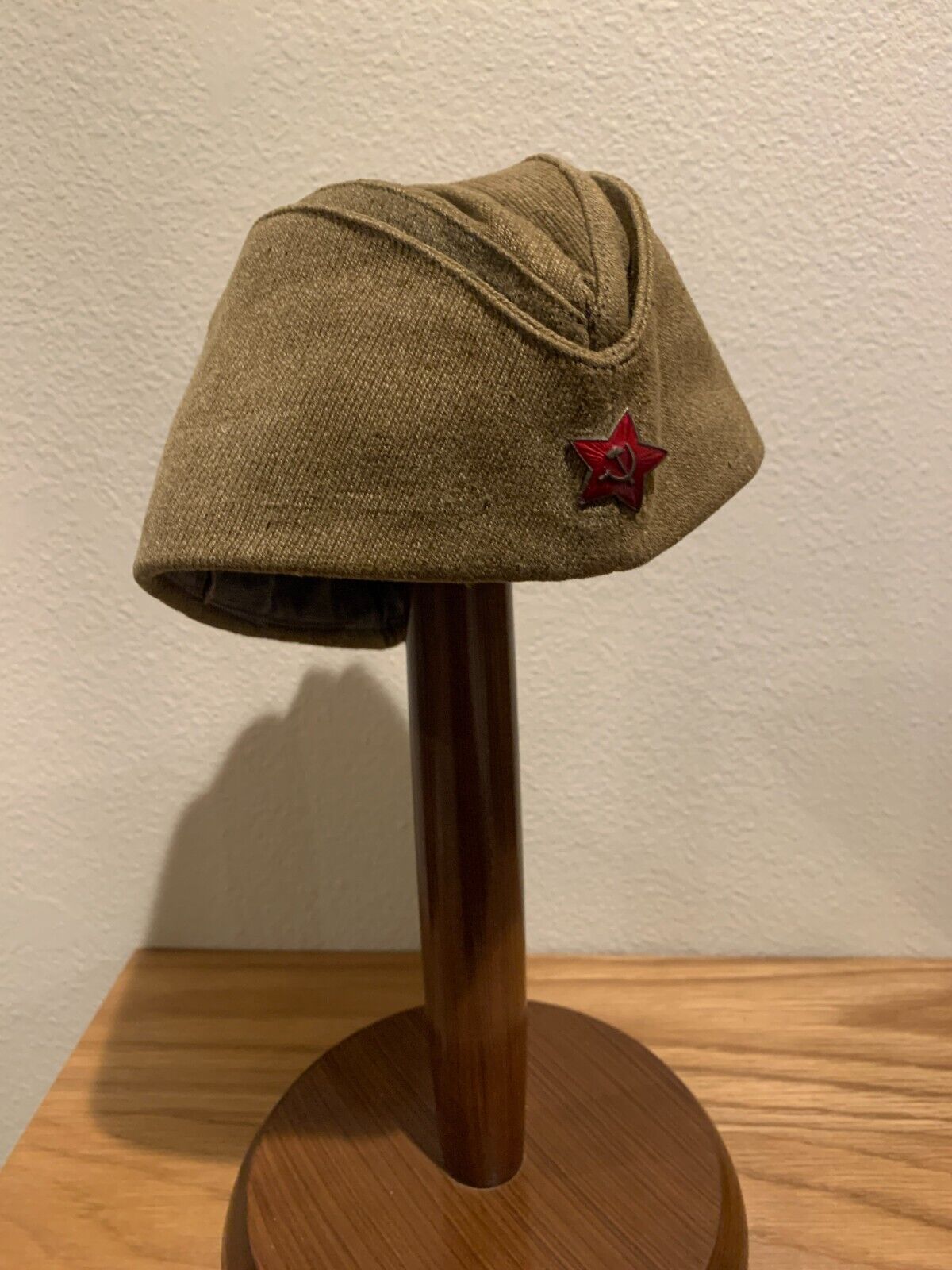 Original Soviet WWII / WW2 Red Army Pilotka Side Cap 1940 Dated