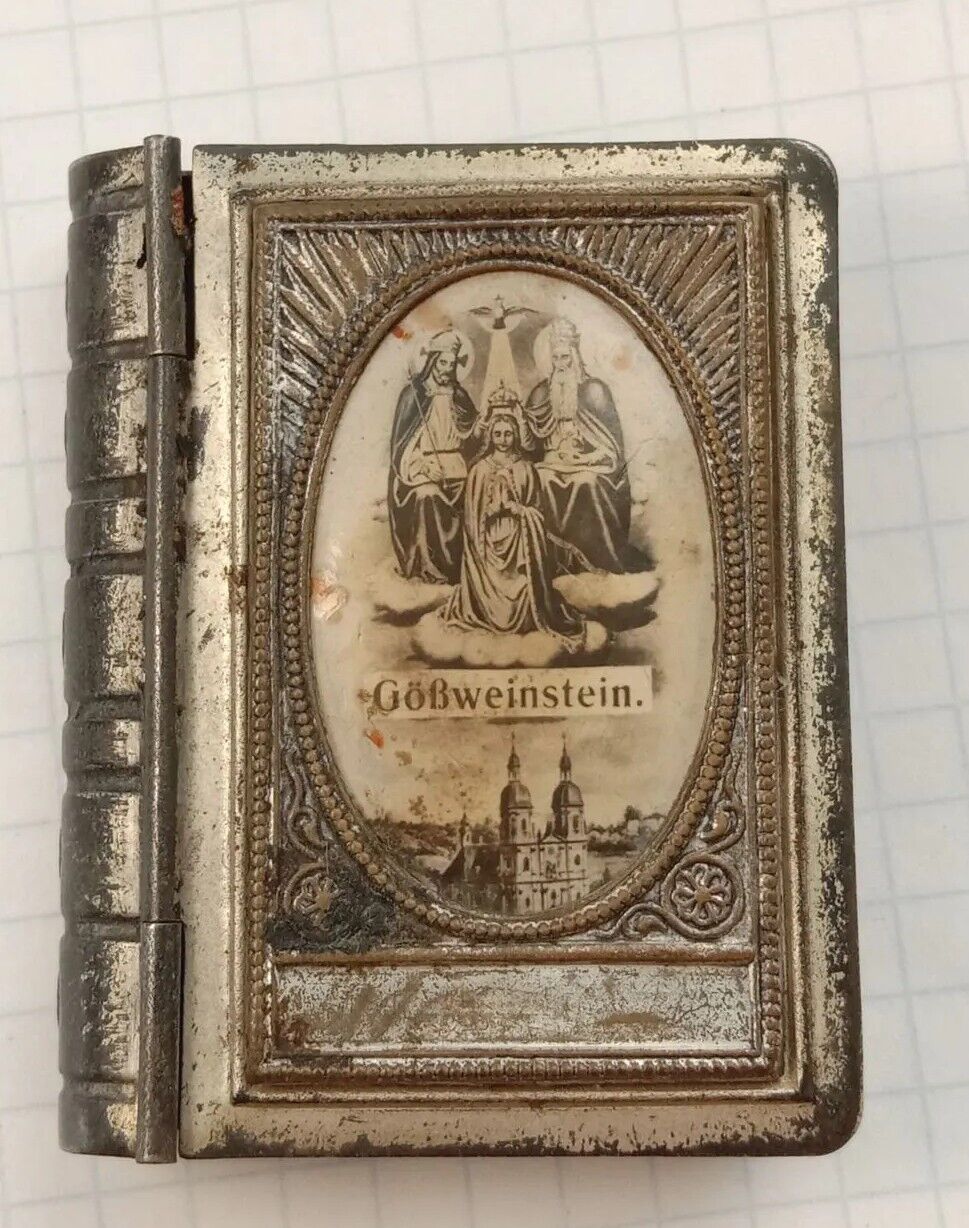 WWI Rare Small Book Box Icon Metal Austro - Hungary