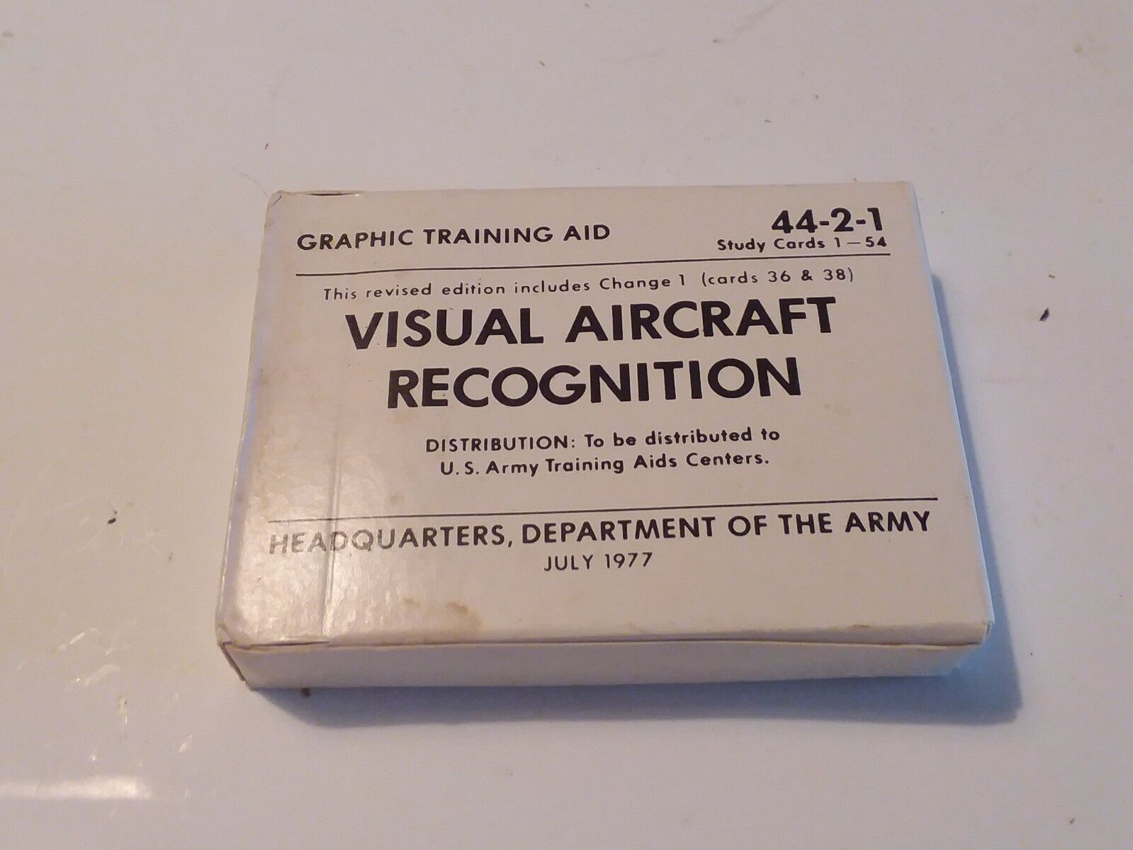 Aircraft Recognition Cards, Graphic Training Aids Cold war #W1a